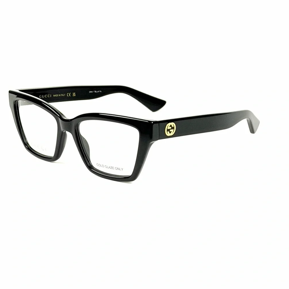Gucci GG 1715 O 001 Black Eyeglass Frame New Authentic NWT - Picture 5 of 9